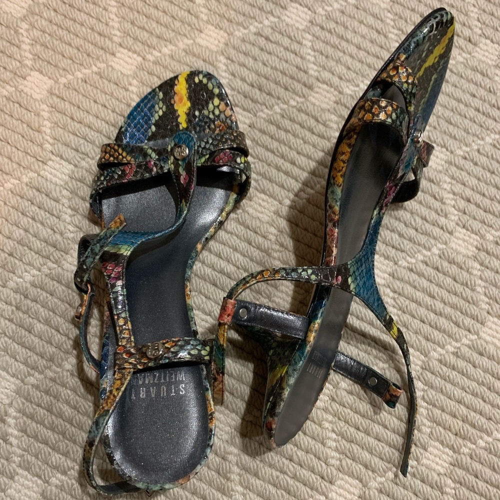 New Stuart Weitzman Python Sandals - image 4